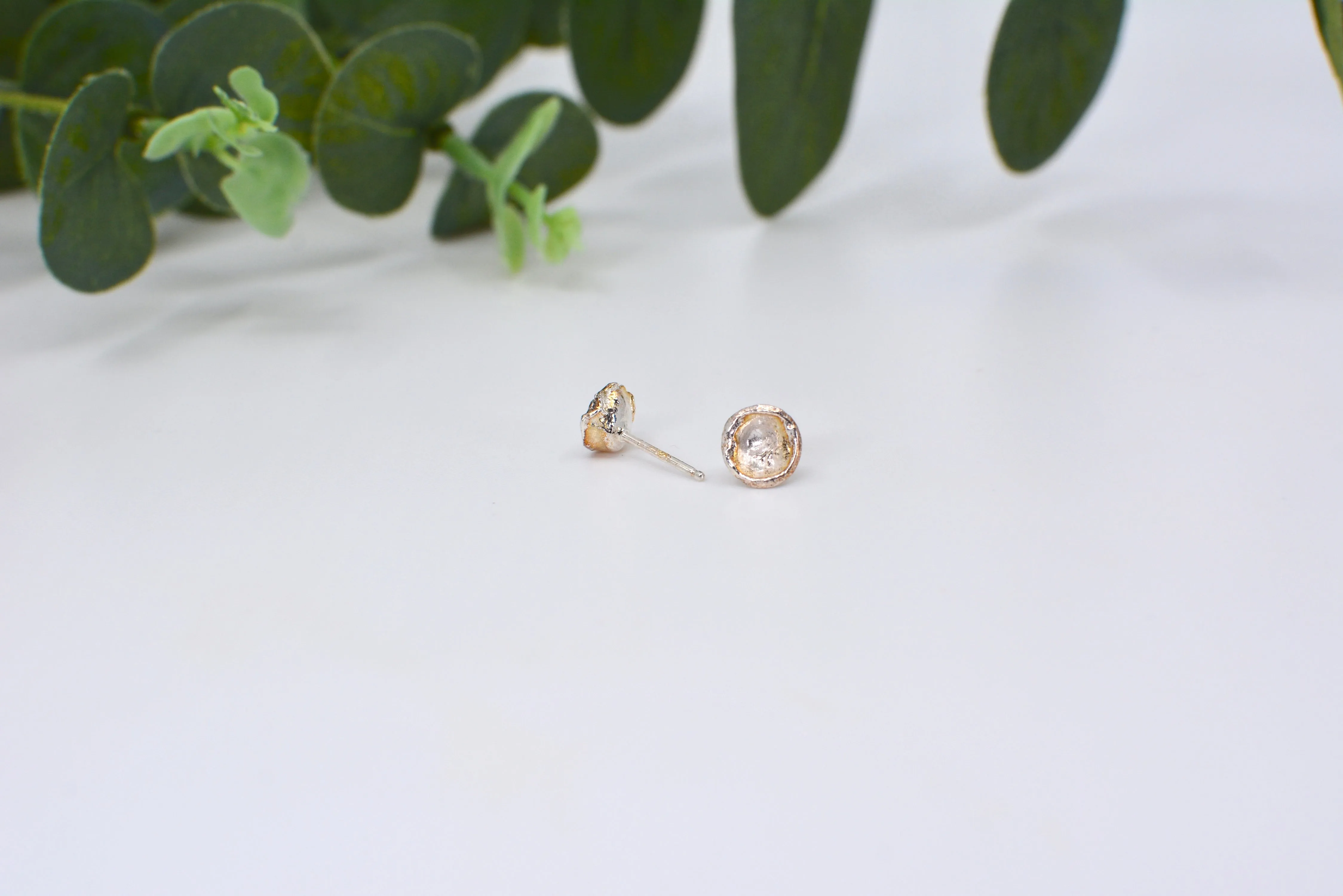 Water Cast Stud Earrings