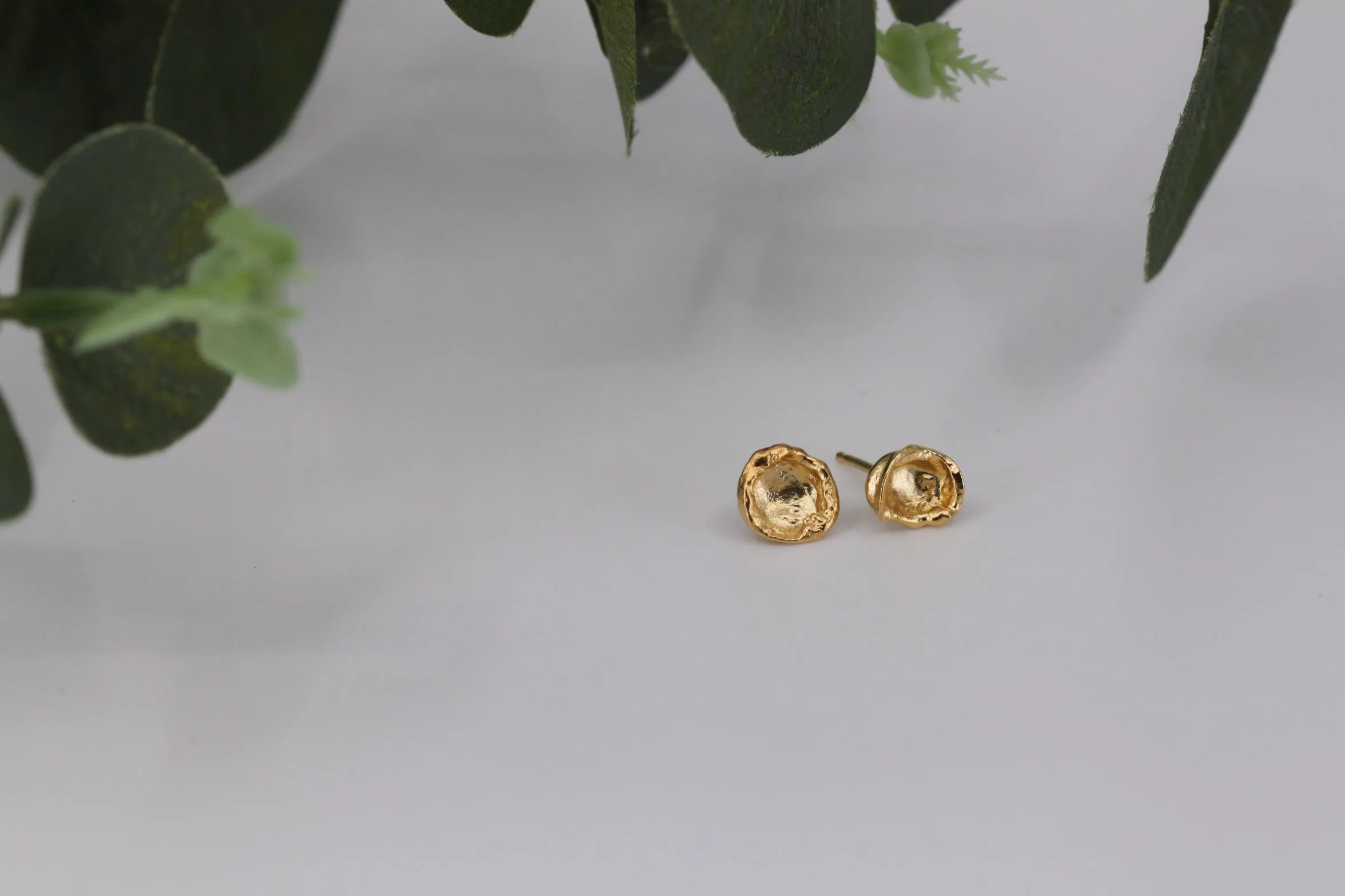 Water Cast Stud Earrings