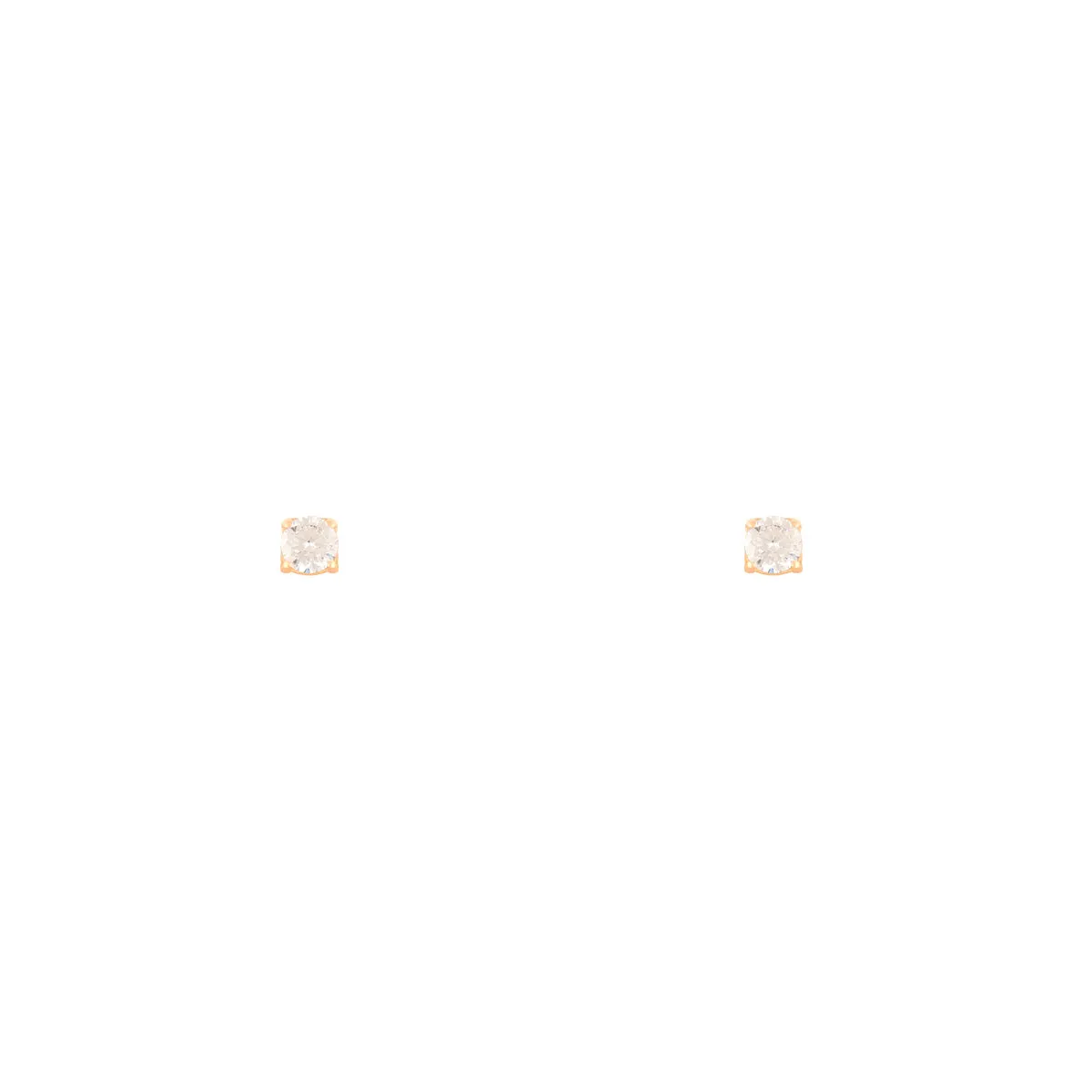White Luna Stud Earring