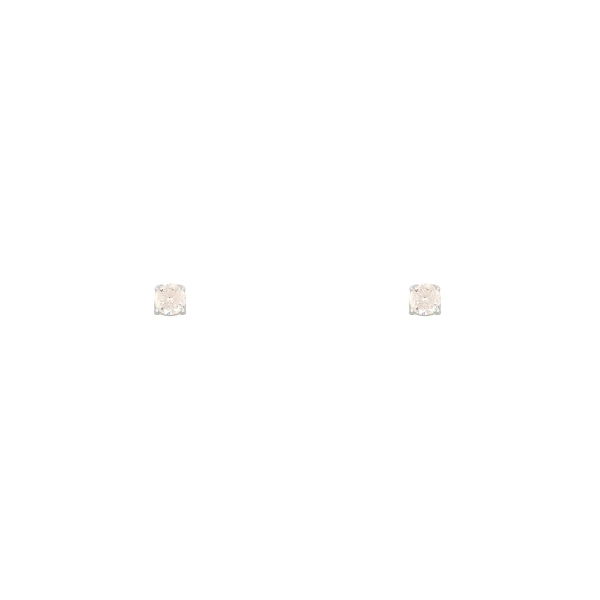 White Luna Stud Earring