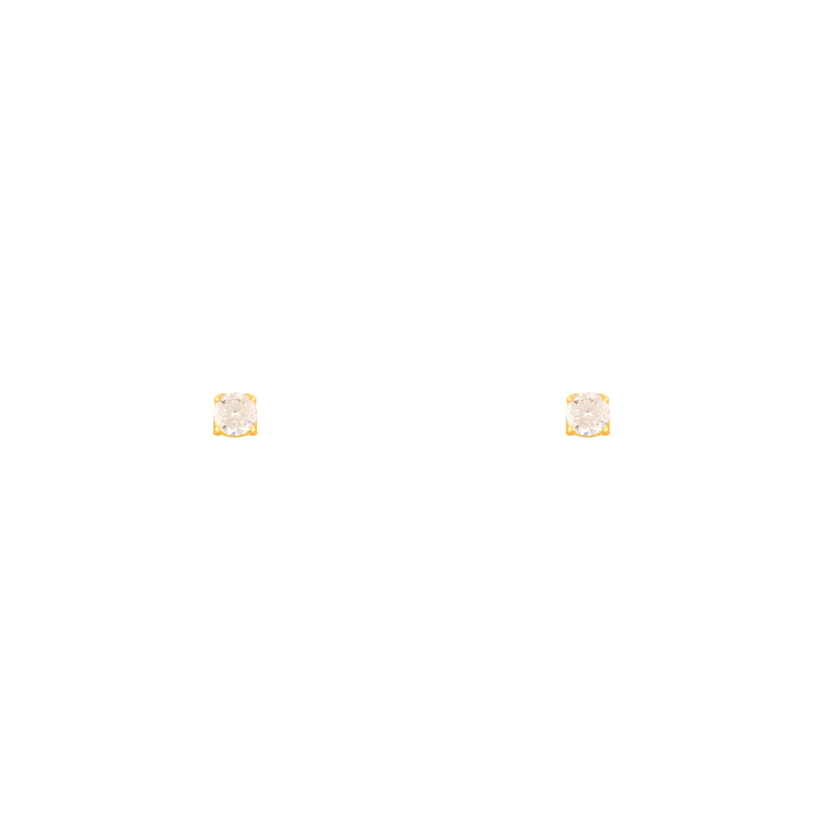 White Luna Stud Earring