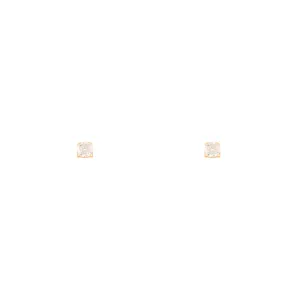 White Luna Stud Earring