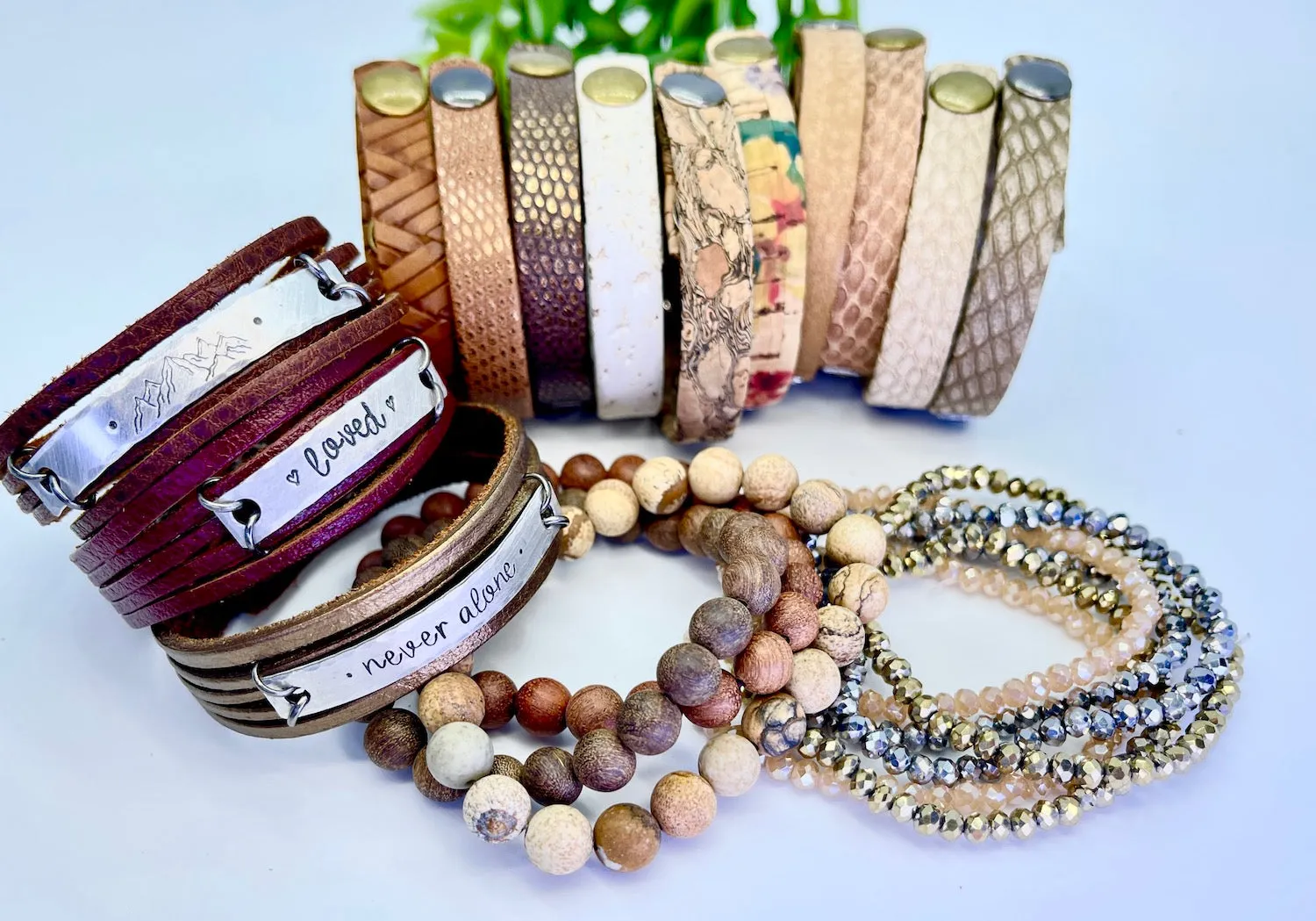 (Wholesale) BUNDLE: Earthy 2024 Inspo | 32 Bracelets | Save $75