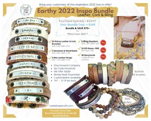 (Wholesale) BUNDLE: Earthy 2024 Inspo | 32 Bracelets | Save $75